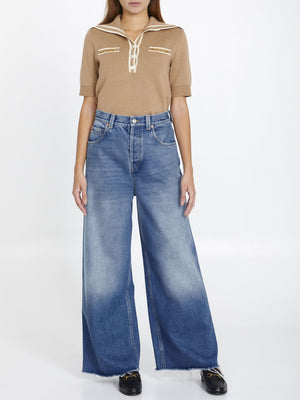 GUCCI High-Waist Wide-Leg Jeans for Women