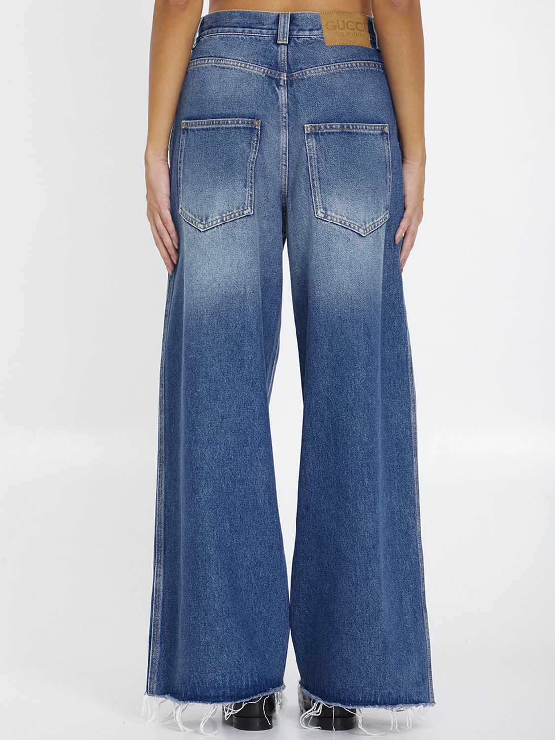 GUCCI High-Waist Wide-Leg Jeans for Women