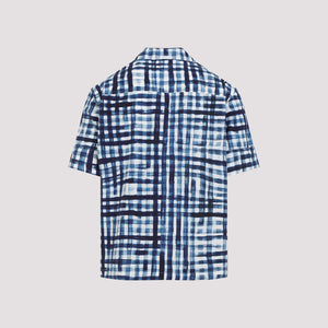 BOTTEGA VENETA Printed Bowling Shirt for Men - SS25 Collection