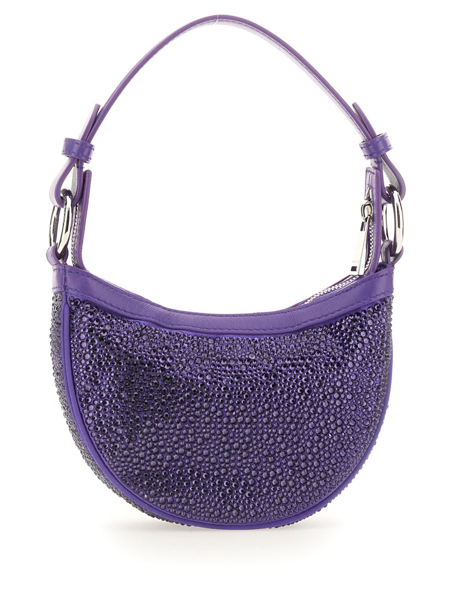 VERSACE Mini Hobo Handbag with Crystals