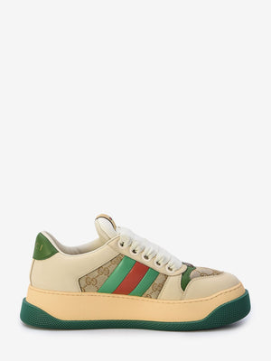 GUCCI Men's Leather Sneakers - Nude & Neutrals - SS24