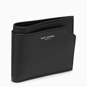 SAINT LAURENT Mini Grained Leather East/West Wallet