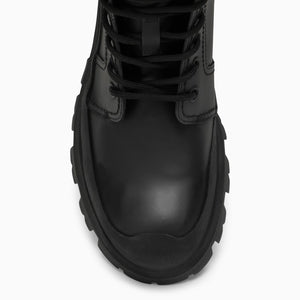 ALEXANDER MCQUEEN Wander Leather Lace-Up Boots