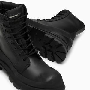 ALEXANDER MCQUEEN Wander Leather Lace-Up Boots