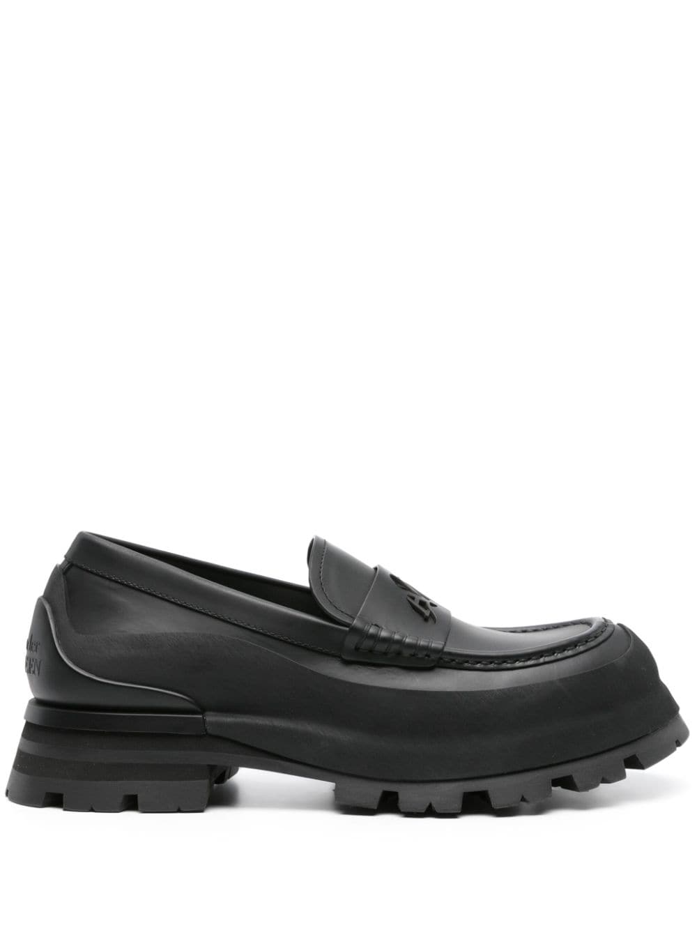 ALEXANDER MCQUEEN Signature Seal Logo Leather Loafers