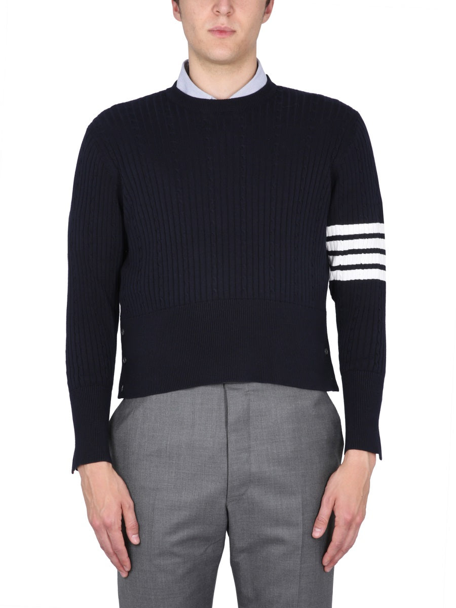 THOM BROWNE 4-Bar Stripe T-Shirt