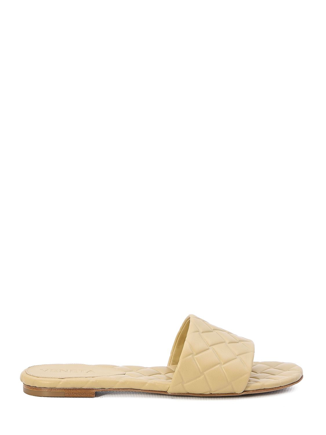 BOTTEGA VENETA Quilted Slip-on Sandals in Nude for Women