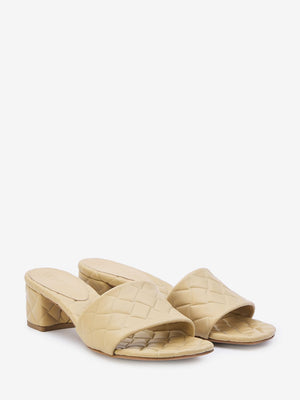 BOTTEGA VENETA Women's Mini Flat Sandals with Lamb Skin