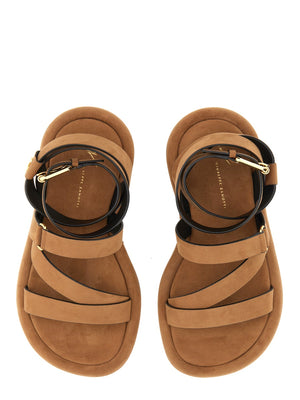 GIUSEPPE ZANOTTI Aymon Mini Leather Strap Sandals for Men