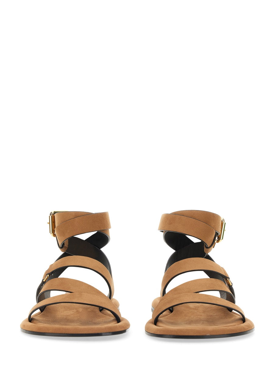 GIUSEPPE ZANOTTI Aymon Mini Leather Strap Sandals for Men