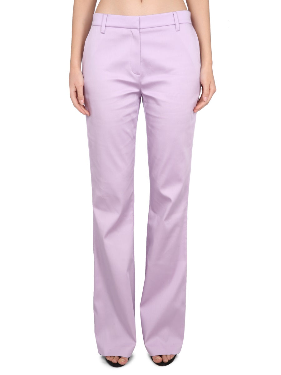 MAGDA BUTRYM Lyocell Trousers with Concealed Closure