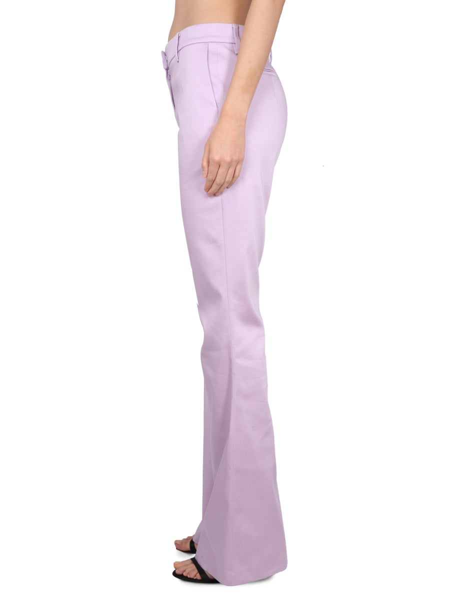 MAGDA BUTRYM Lyocell Trousers with Concealed Closure