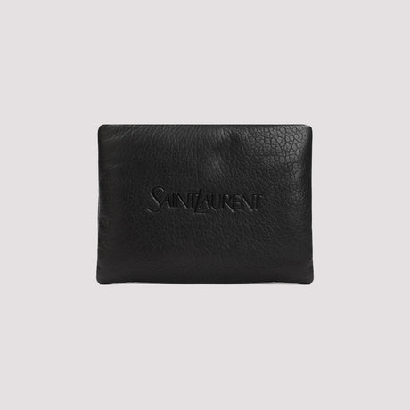 SAINT LAURENT Large Puffy Clutch Handbag