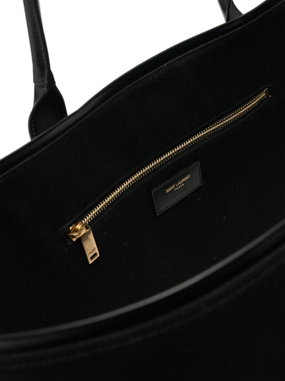 SAINT LAURENT Logo Embroidered Mini Tote Handbag