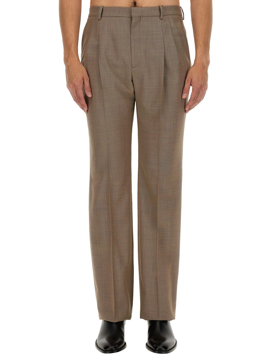 SAINT LAURENT High Waist Wool Pants - Size 50