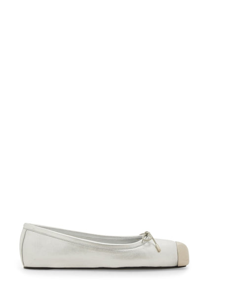 ALEXANDER MCQUEEN Leather Ballerina Flats for Women