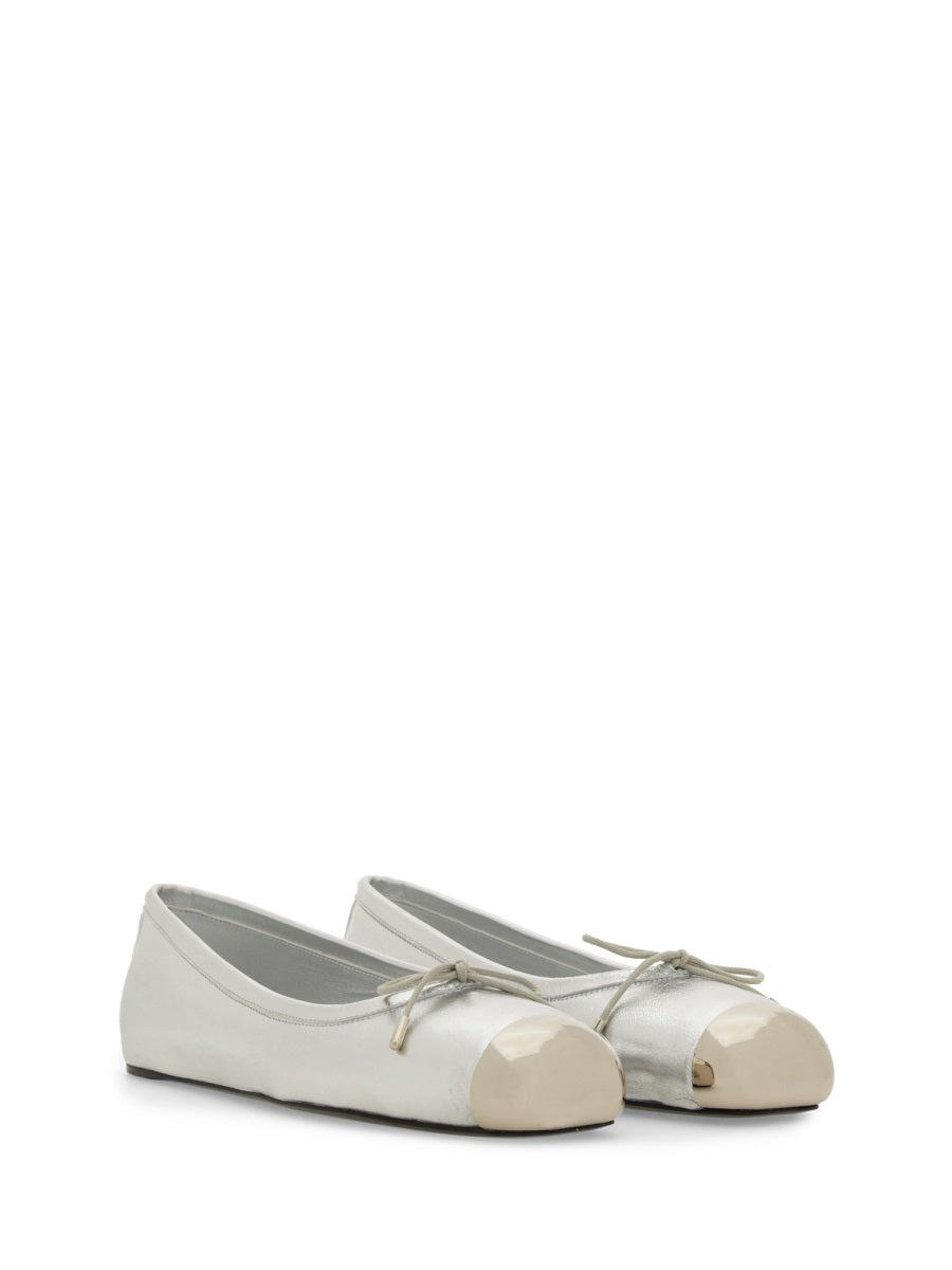 ALEXANDER MCQUEEN Leather Ballerina Flats for Women