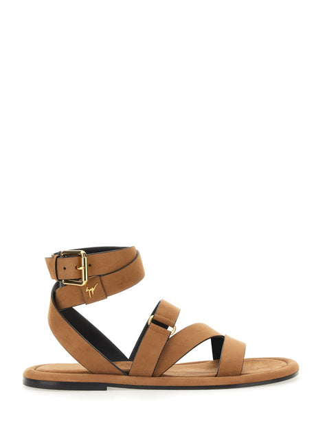 GIUSEPPE ZANOTTI Aymon Mini Leather Strap Sandals for Men