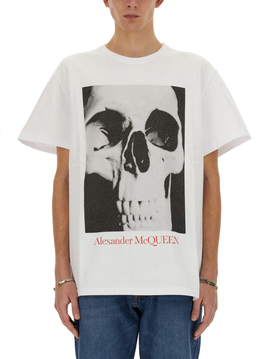 ALEXANDER MCQUEEN Skull Print T-Shirt - Regular Fit, Size L