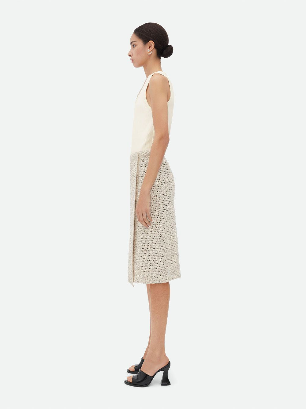 BOTTEGA VENETA Elegant Cotton Wrap Skirt