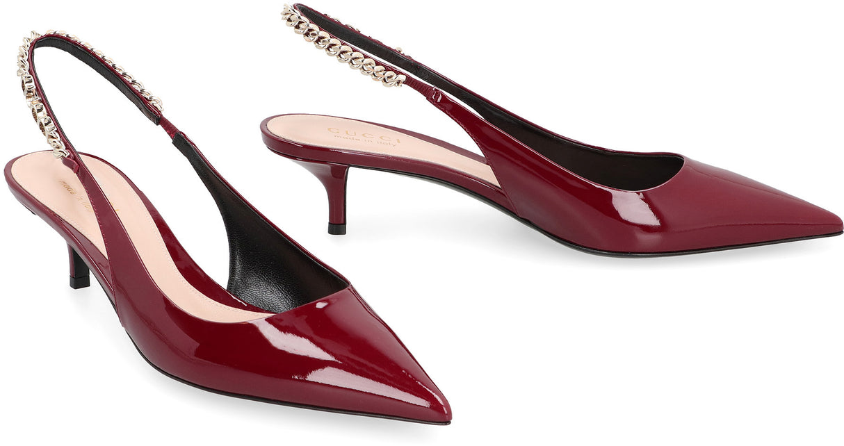 GUCCI Signature Pumps with Pointed Design and 4.5 cm Heel