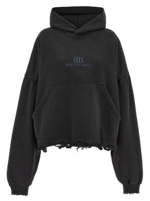 BALENCIAGA Men's Mini Cropped Hoodie