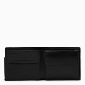 SAINT LAURENT メンズ黒シボ革コインパース付き長財布