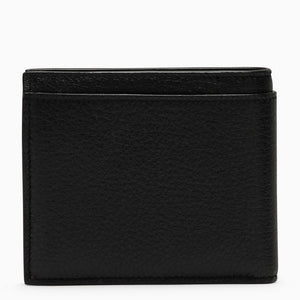 SAINT LAURENT メンズ黒シボ革コインパース付き長財布