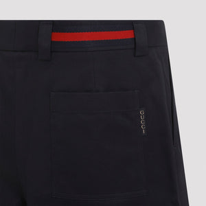 GUCCI Cotton Bermuda Shorts for Men - Fall/Winter 2024