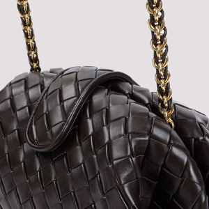 BOTTEGA VENETA シックなベージュ色のミニショルダーバッグ (31.5x16.5x10.9 cm)