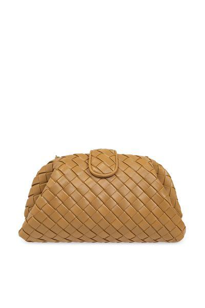 BOTTEGA VENETA シックなベージュ色のミニショルダーバッグ (31.5x16.5x10.9 cm)