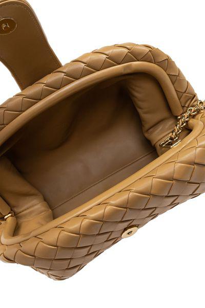 BOTTEGA VENETA シックなベージュ色のミニショルダーバッグ (31.5x16.5x10.9 cm)