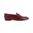 GUCCI Leather Loafers with All-Over Logo and Horsebit Detail