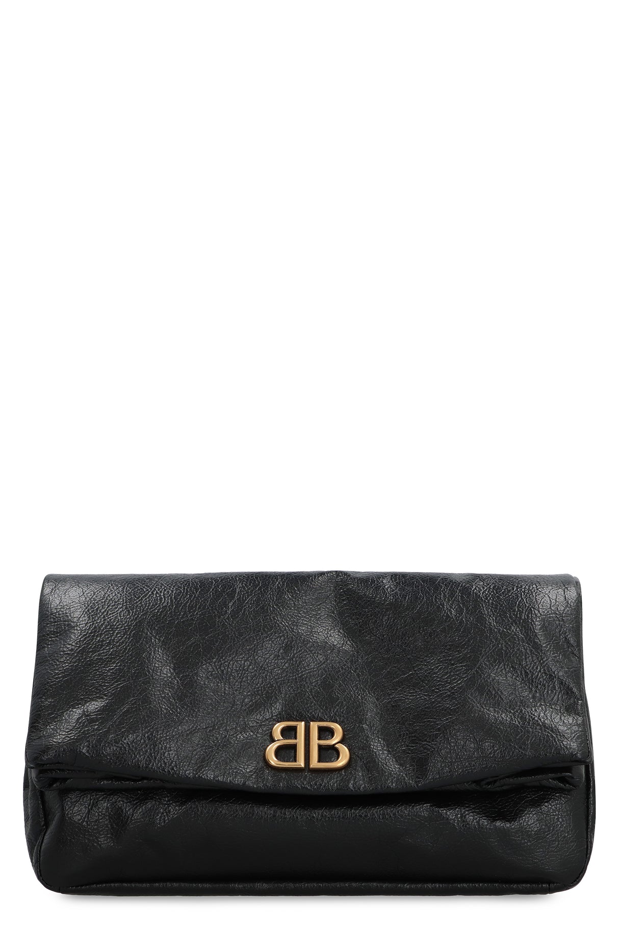 BALENCIAGA Mini Leather Clutch with Magnetic Closure - SS24