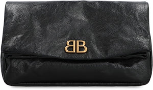 BALENCIAGA Mini Leather Clutch with Magnetic Closure - SS24