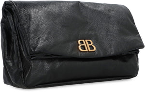 BALENCIAGA Mini Leather Clutch with Magnetic Closure - SS24