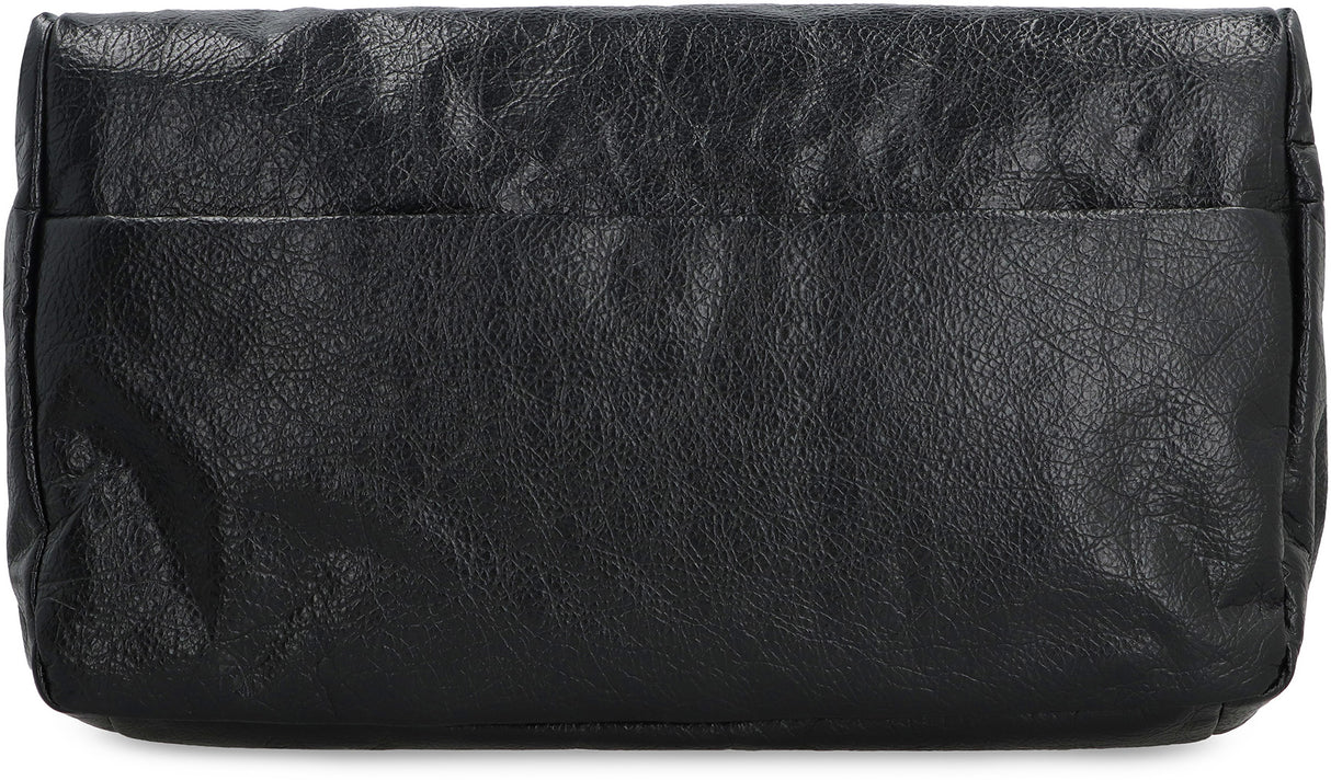 BALENCIAGA Mini Leather Clutch with Magnetic Closure - SS24