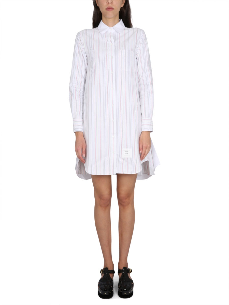 THOM BROWNE Wool Round Neck Shirt for Women - SS23 Collection