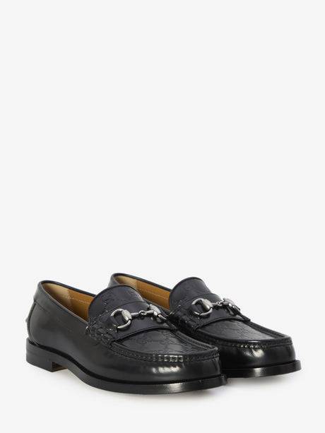 GUCCI Classic Leather Loafers with Horsebit - 1.5cm Height