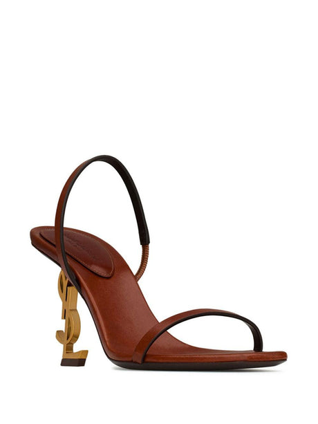 SAINT LAURENT Opyum Mini Leather Sandals