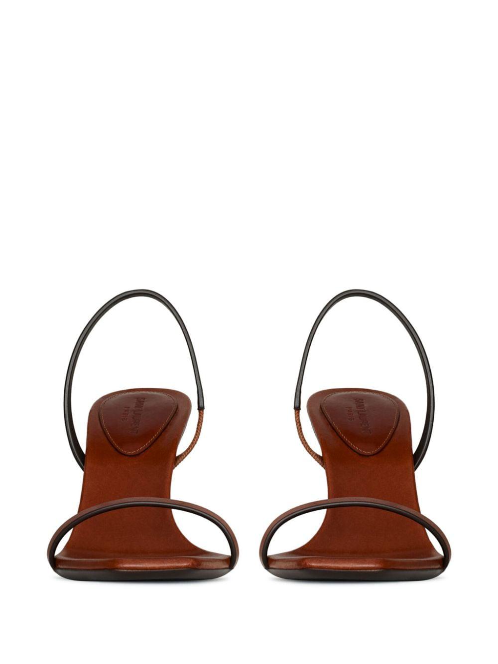 SAINT LAURENT Opyum Mini Leather Sandals