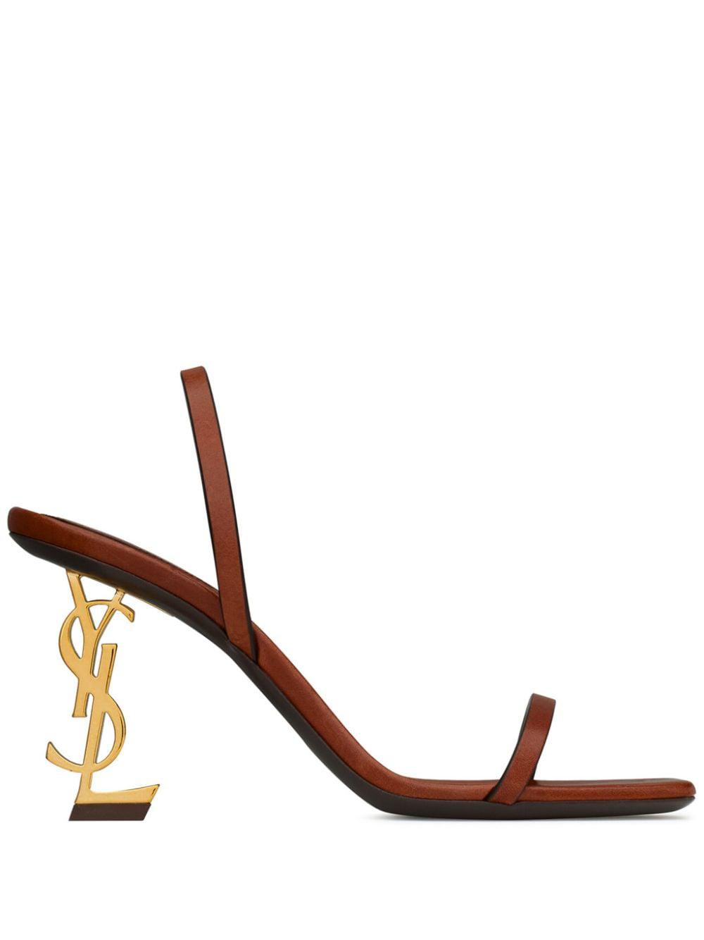 SAINT LAURENT Opyum Mini Leather Sandals