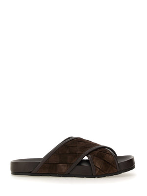 BOTTEGA VENETA Men's Leather Sandal - Tarik Style