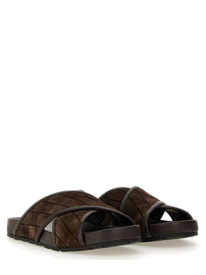 BOTTEGA VENETA Men's Leather Sandal - Tarik Style