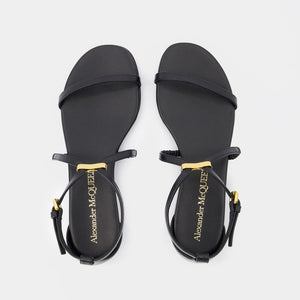 ALEXANDER MCQUEEN Harness Sandals for Women - SS24 Collection