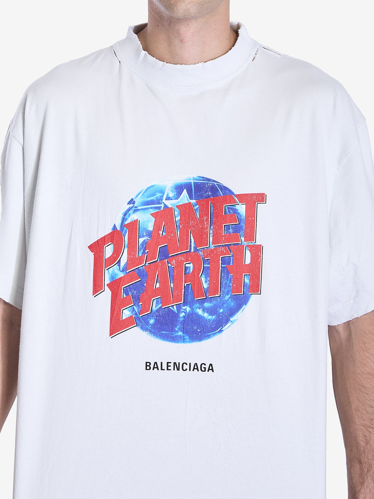 BALENCIAGA Planet Earth Oversized T-Shirt - Men’s Fit