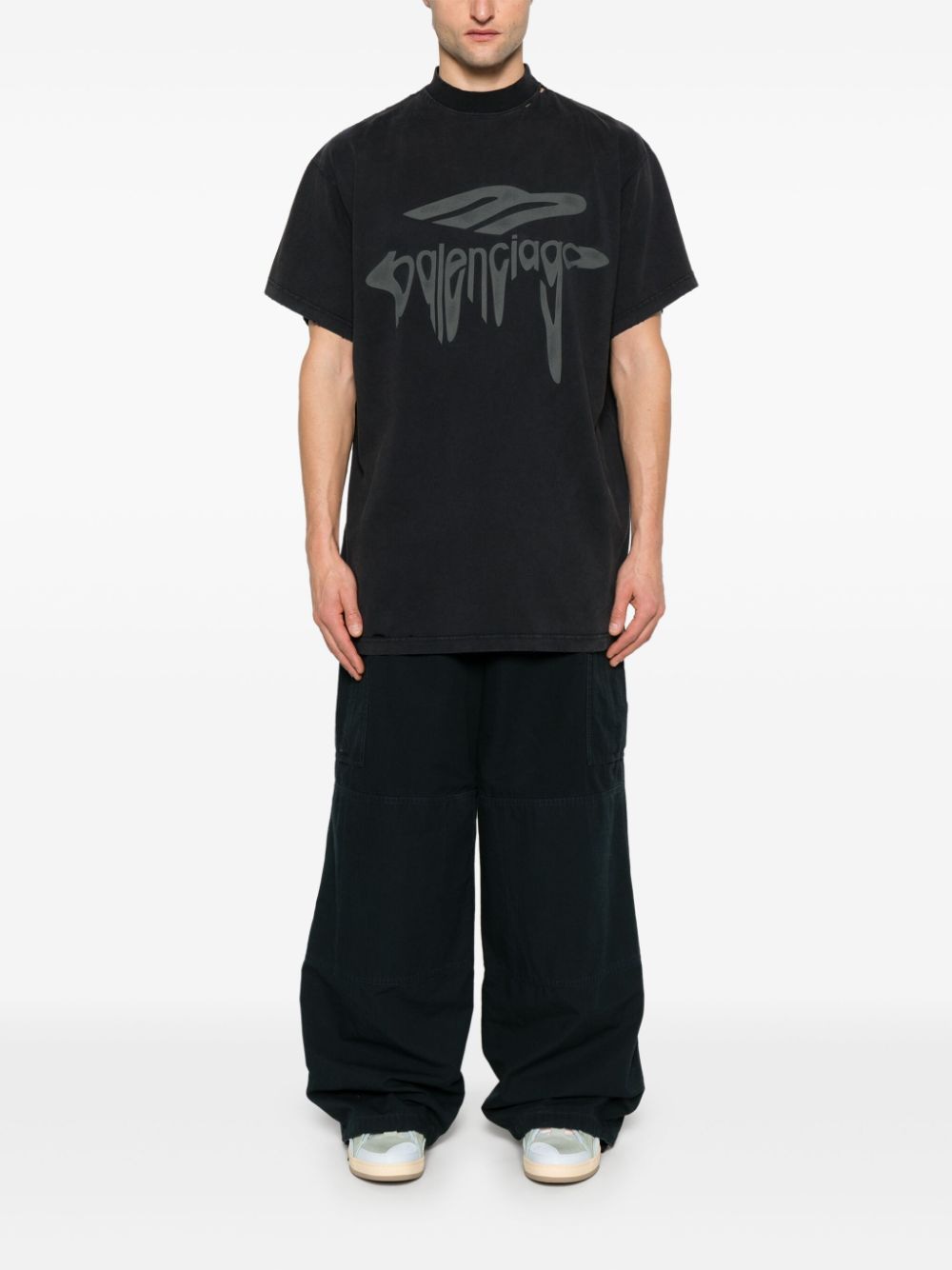 BALENCIAGA Men's Oversized T-Shirt - SS25 Collection