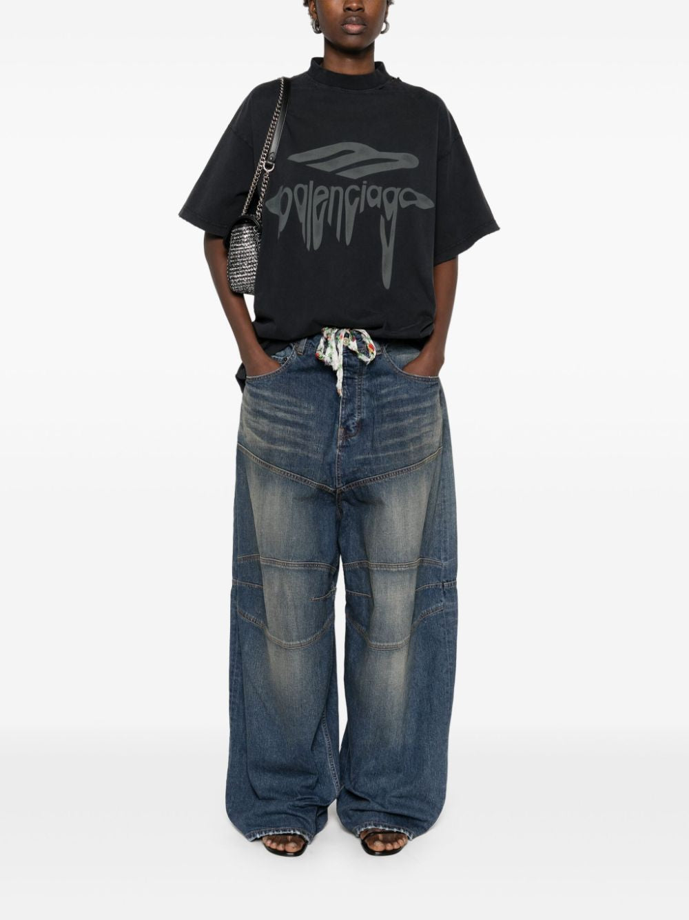 BALENCIAGA Men's Oversized T-Shirt - SS25 Collection