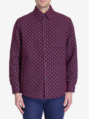 GUCCI Men's Regular Fit Bouclé Overshirt