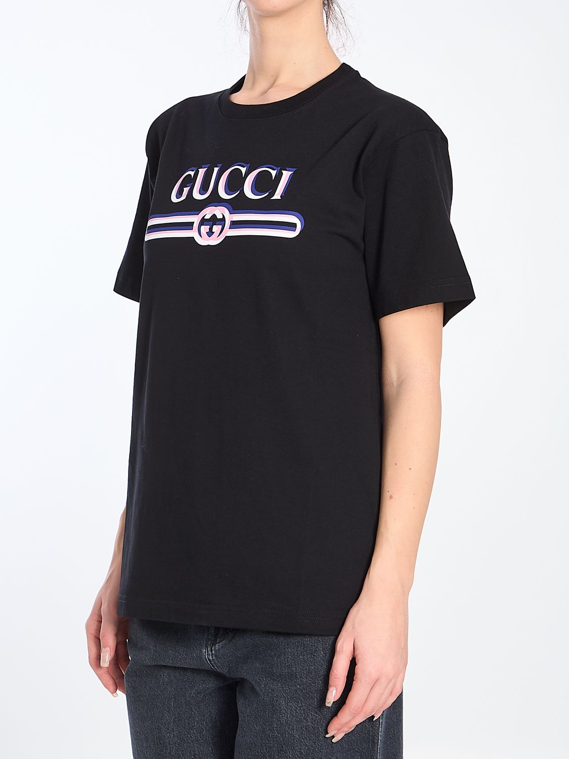 GUCCI Vintage Logo T-Shirt - Size XS